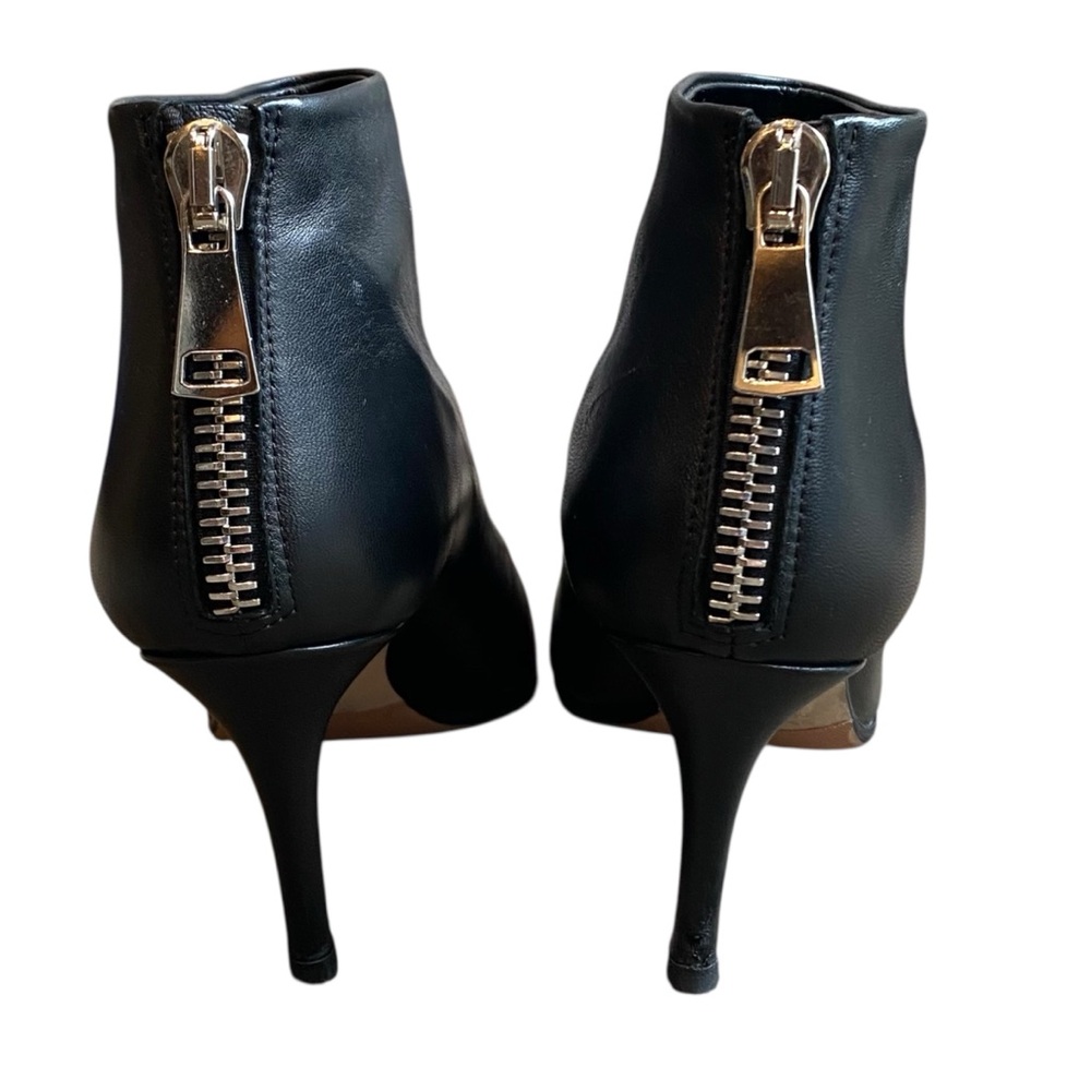 Tamara Mellon Stark Leather Pointed Toe Back Zipper Stiletto Ankle Boots - Picture 4 of 6